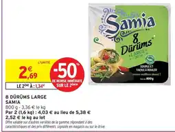 Intermarché Samia 8 dürums large offre
