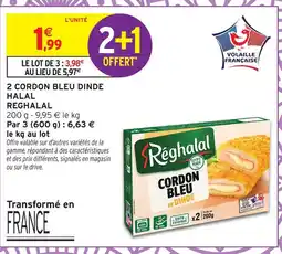Intermarché Reghalal cordon bleu de dinde halal offre