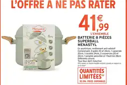 Intermarché Menastyl batterie 8 pièces superball offre
