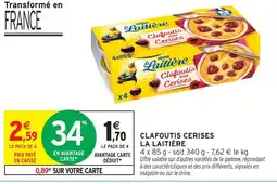 Intermarché La laitière clafoutis cerises offre