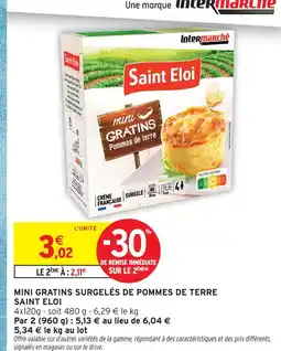 Intermarché Saint eloi mini gratins surgelés de pommes de terre offre
