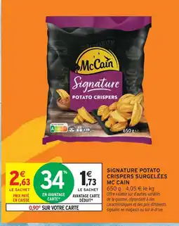 Intermarché Mc cain signature potato crispers surgelées offre