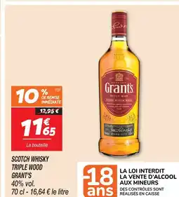 Netto Grant's scotch whisky triple wood offre