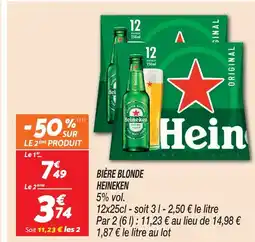 Netto Heineken bière blonde offre