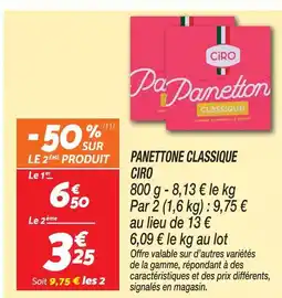 Netto Ciro panettone classique offre