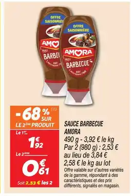 Netto Amora sauce barbecue offre
