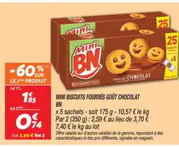 Netto Bn mini biscuits fourrés goût chocolat offre
