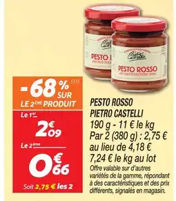 Netto Pietro castelli pesto rosso offre