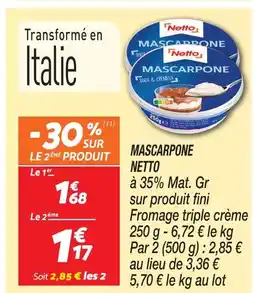 Netto Netto mascarpone offre