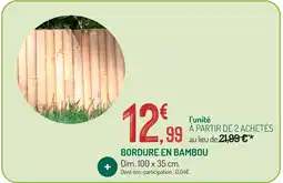 Botanic Bordure en bambou offre