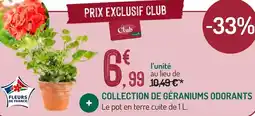 Botanic Collection de géraniums odorants offre