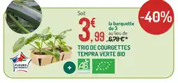 Botanic Trio de courgettes tempra verte bio offre