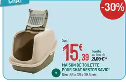 Botanic Savic maison de toilette pour chat nestor offre