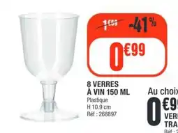 La Foir'Fouille 8 verres à vin offre