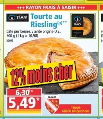 Norma Tourte Au Riesling offre
