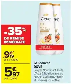 Carrefour Market Dove - gel douche offre