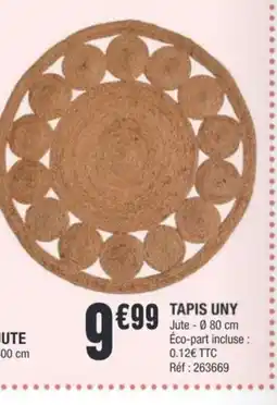 La Foir'Fouille Tapis uny offre