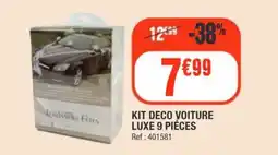 La Foir'Fouille Kit deco voiture luxe 9 piéces offre