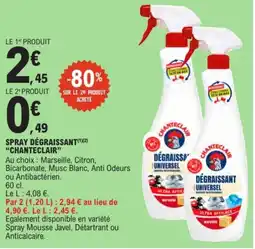 E.Leclerc CHANTECLAIR Spray dégraissant offre