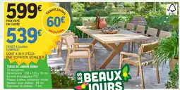 E.Leclerc Table de jardin xenia offre