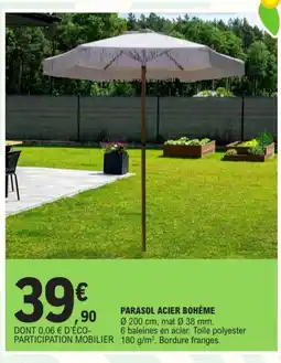 E.Leclerc Parasol acier bohème offre