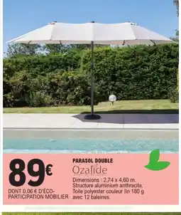 E.Leclerc Parasol double offre