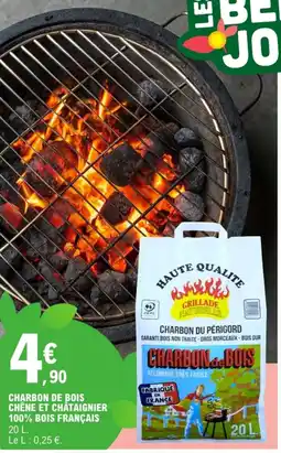 E.Leclerc Charbon de bois chêne et châtaignier 100% bois français offre