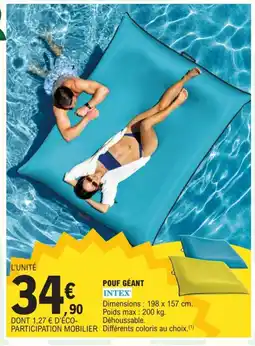 E.Leclerc INTEX Pouf géant offre