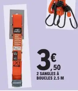 E.Leclerc 2 sangles à boucles 2.5 m offre
