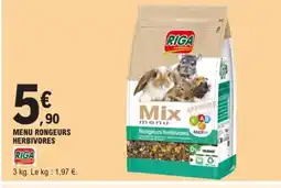 E.Leclerc RIGA Menu rongeurs herbivores offre