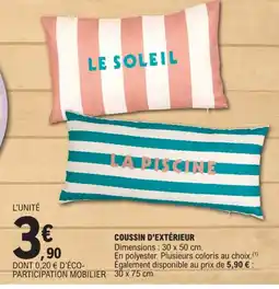 E.Leclerc Coussin d'extérieur offre