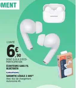 E.Leclerc GRUNDIG Écouteurs sans fil bluetooth offre