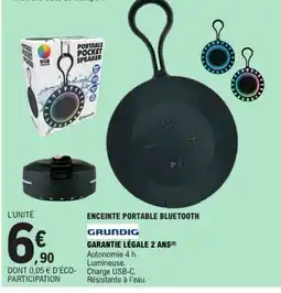 E.Leclerc GRUNDIG Enceinte portable bluetooth offre