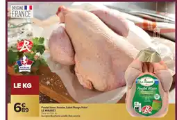 Carrefour LE MINARET Poulet blanc fermier Label Rouge Halal offre