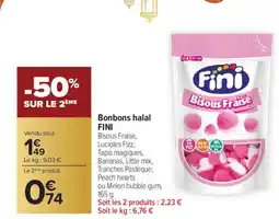 Carrefour FINI Bonbons halal offre