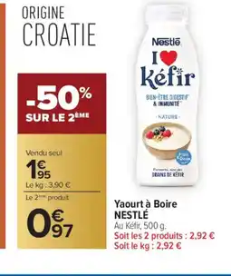 Carrefour NESTLÉ Yaourt à Boire offre