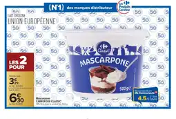 Carrefour CARREFOUR CLASSIC Mascarpone offre