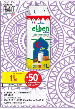 Intermarché Hyper CANDIA Elben lait fermenté offre