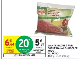 Intermarché Hyper AL JAYID Viande hachée pur boeuf halal surgelée offre