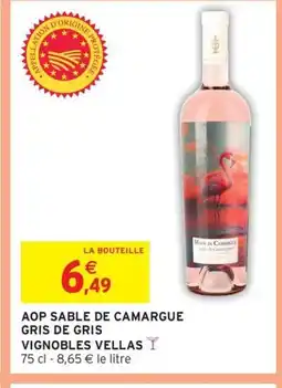 Intermarché Hyper VIGNOBLES VELLAS Aop sable de camargue gris de gris offre