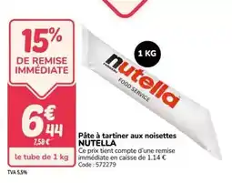 Promocash Nutella - pâte à tartiner aux noisettes offre