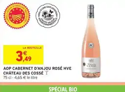 Intermarché Hyper CHÂTEAU DES COSSÉ Aop cabernet d'anjou rosé hve offre