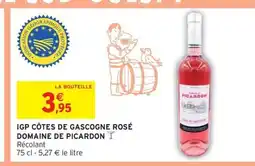 Intermarché Hyper DOMAINE DE PICARDON Igp côtes de gascogne rosé offre