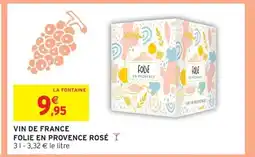 Intermarché Hyper Vin de france folie en provence rosé offre