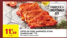 Intermarché Hyper CHARCULOR Côtes de porc marinées gitan offre