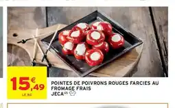 Intermarché Hyper JECA Pointes de poivrons rouges farcies au fromage frais offre