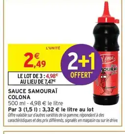 Intermarché Hyper COLONA Sauce samouraï offre