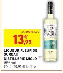 Intermarché Hyper DISTILLERIE MICLO Liqueur fleur de sureau offre