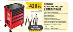 DomPro FACOM servante roll m3 6 tiroirs rouge offre
