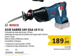 DomPro Scie sabre 18v gsa 18 v-li offre